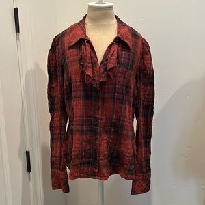 Peruvian Connection Flannel Button-up